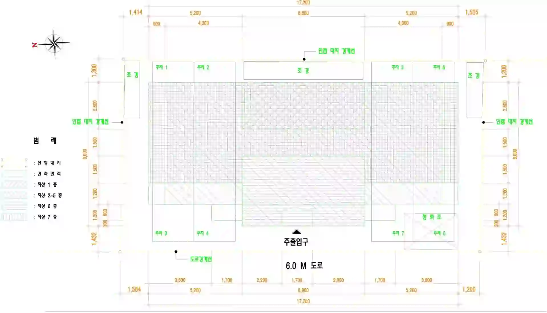 (주)건우주택 배치도 이미지